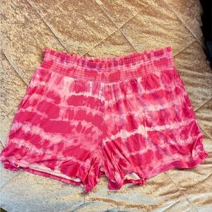 Pink Tie-Dye Women's Shorts